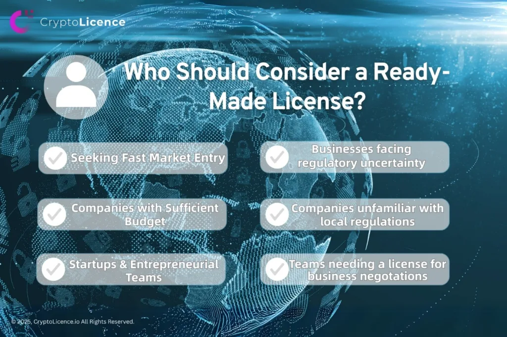 who should consider a ready made license