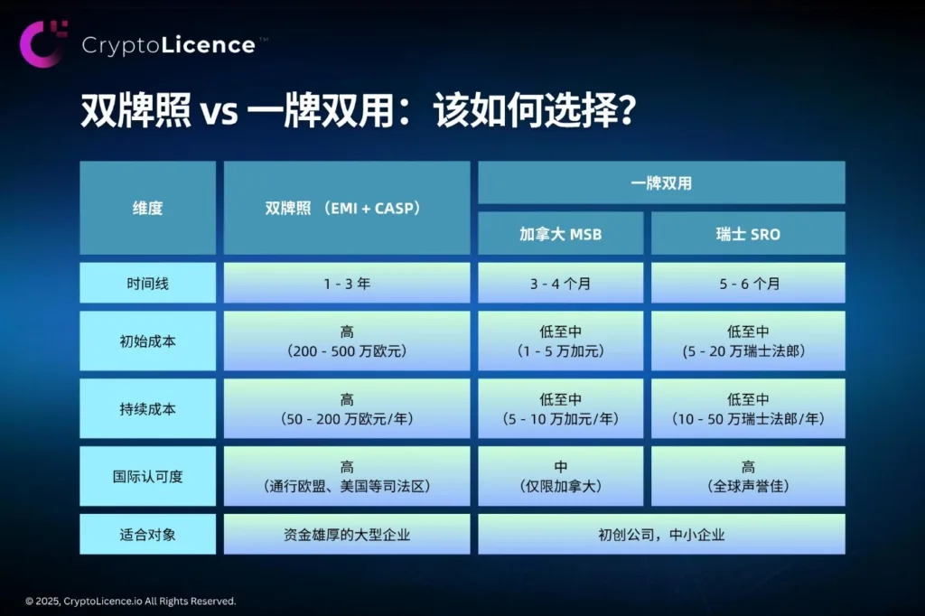 dual licensing vs one license dual use cn