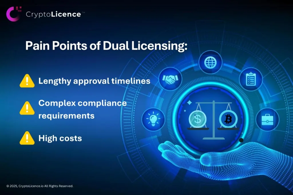 pain points of dual licensing