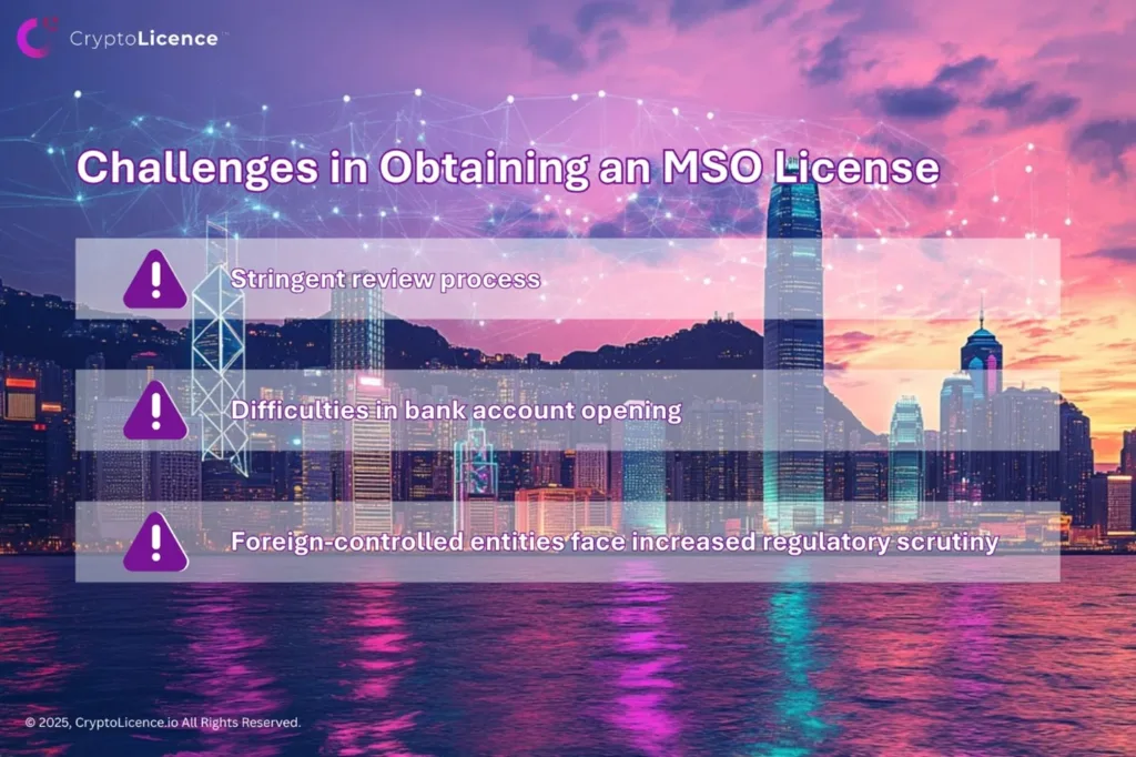 challenges in obtaining an mso license